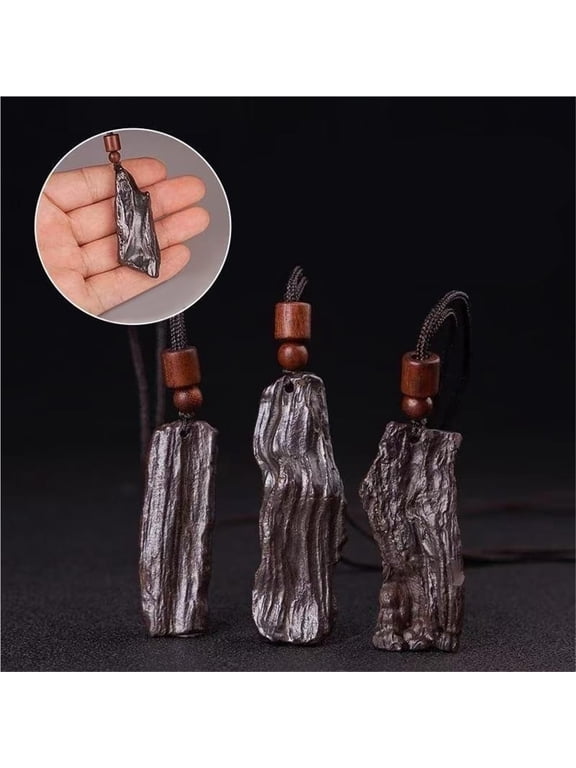 Iron Silicide Meteorite Iron Silicide Siderolite Meteorite Necklace,Irregular Shape