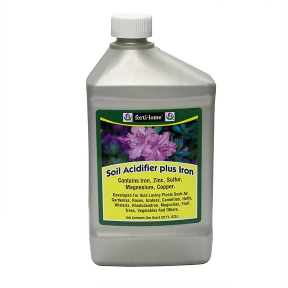 VPG Soil Acidifier Plus Iron Liquid - For Acid-Loving Plants, Garden Use - 32 Oz