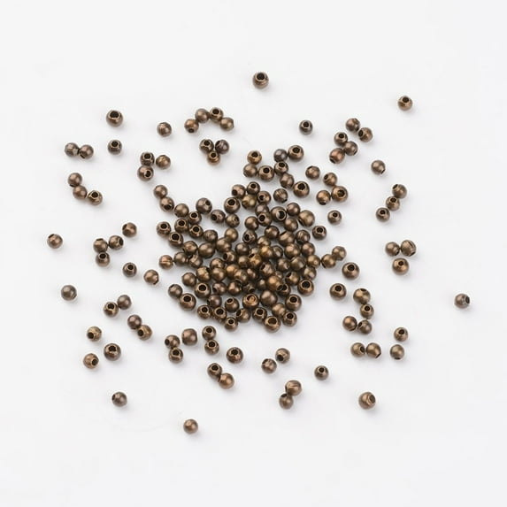 Iron Spacer Beads Cadmium Free & Nickel Free & Lead Free Bronze about 2mm in diameter hole: 0.8mm