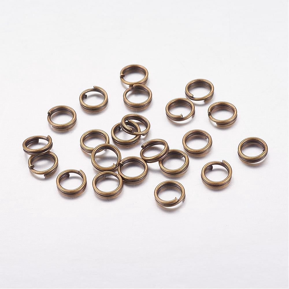Iron Split Rings Double Loops Jump Rings Cadmium Free & Nickel Free & Lead Free Bronze 5x1.4mm about 4.3mm inner diameter about 13000pcs/1000g