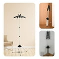thumbnail image 1 of Iron Steam Stand, Steaming Clothes Hangers, Handheld Garment Steamer Rack Telescopic Steamer Stand, Height Adjustable Foldable Standing Garment Hanger for Home Steam Ironing, 1 of 9