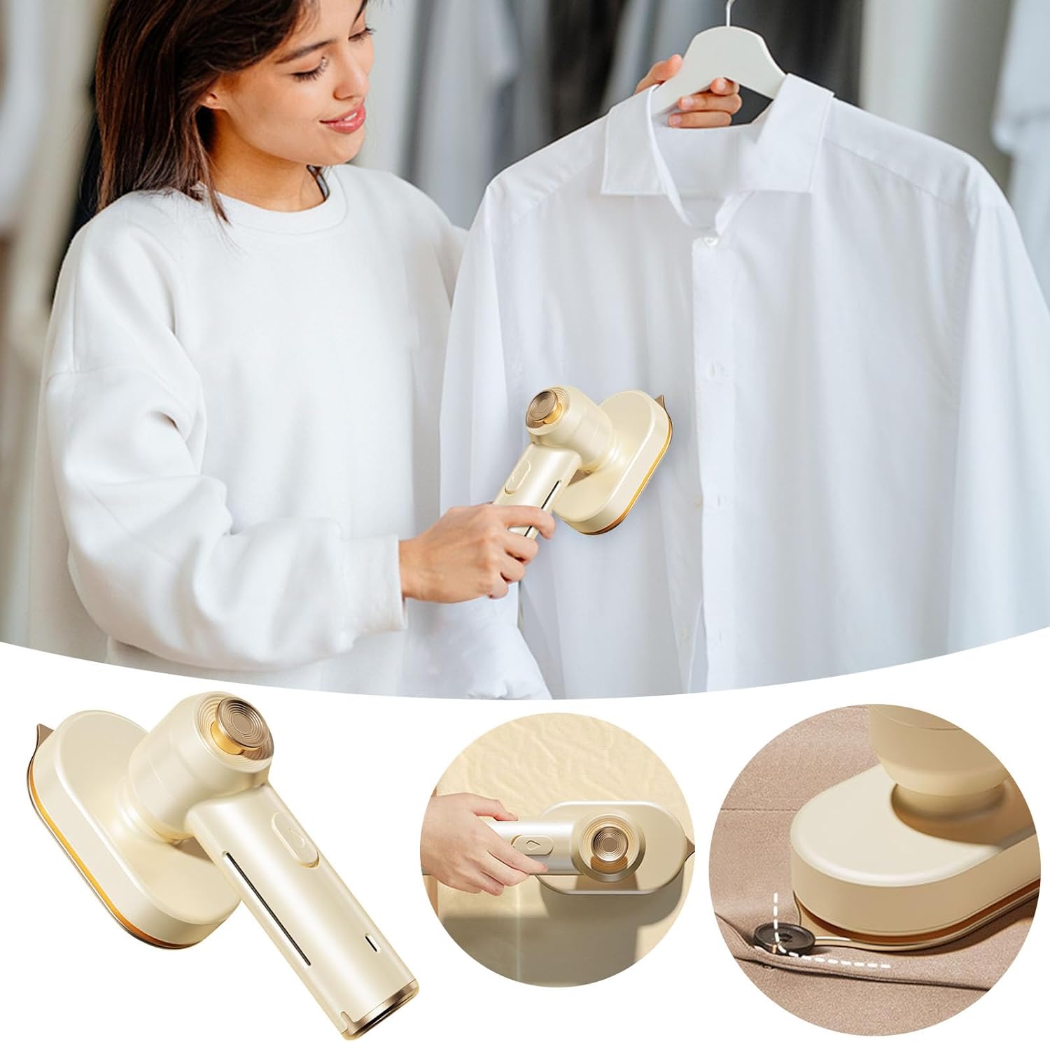 Iron Steamer for Clothes Travel Mini Iron Steamer Handheld Portable