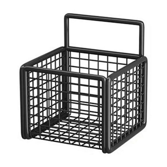 Iron Storage Basket, 4.72 x 4.72 x 5.11 in, Waterproof & Rustproof Design, For Kitchen Pantry Organization