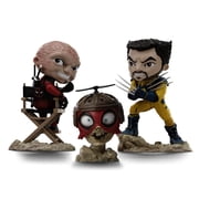 Iron Studios Collectible Statue Art Scale 1/10 Deadpool and Wolverine Set Unmasked - Minico PVC Resin Multicolor 5.5 inches