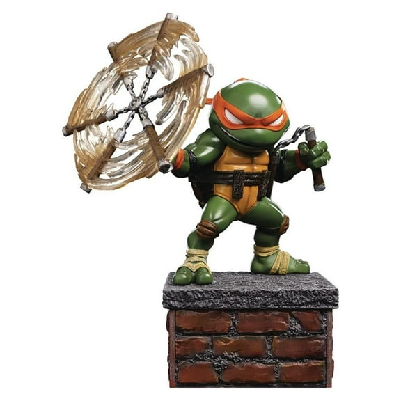 Iron Studios San Diego Previews Exclusive Teenage Mutant Ninja Turtles Michelangelo Version 2 PX Minico 8.1-Inch Action Figure