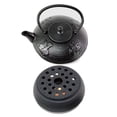 thumbnail image 1 of Iron Teapot And Warmer - Japanese Antique 24 Fl Oz Black Fu Lu Shou Xi Cast Iron Teapot Tetsubin with Infuser, 1 of 6
