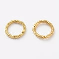 thumbnail image 1 of Iron Textured Jump Rings Open Jump Rings for Jewelry Making Golden 7.5~8.5x1mm 18 Gauge Inner Diameter: 5.5mm 2000pcs/bag, 1 of 2