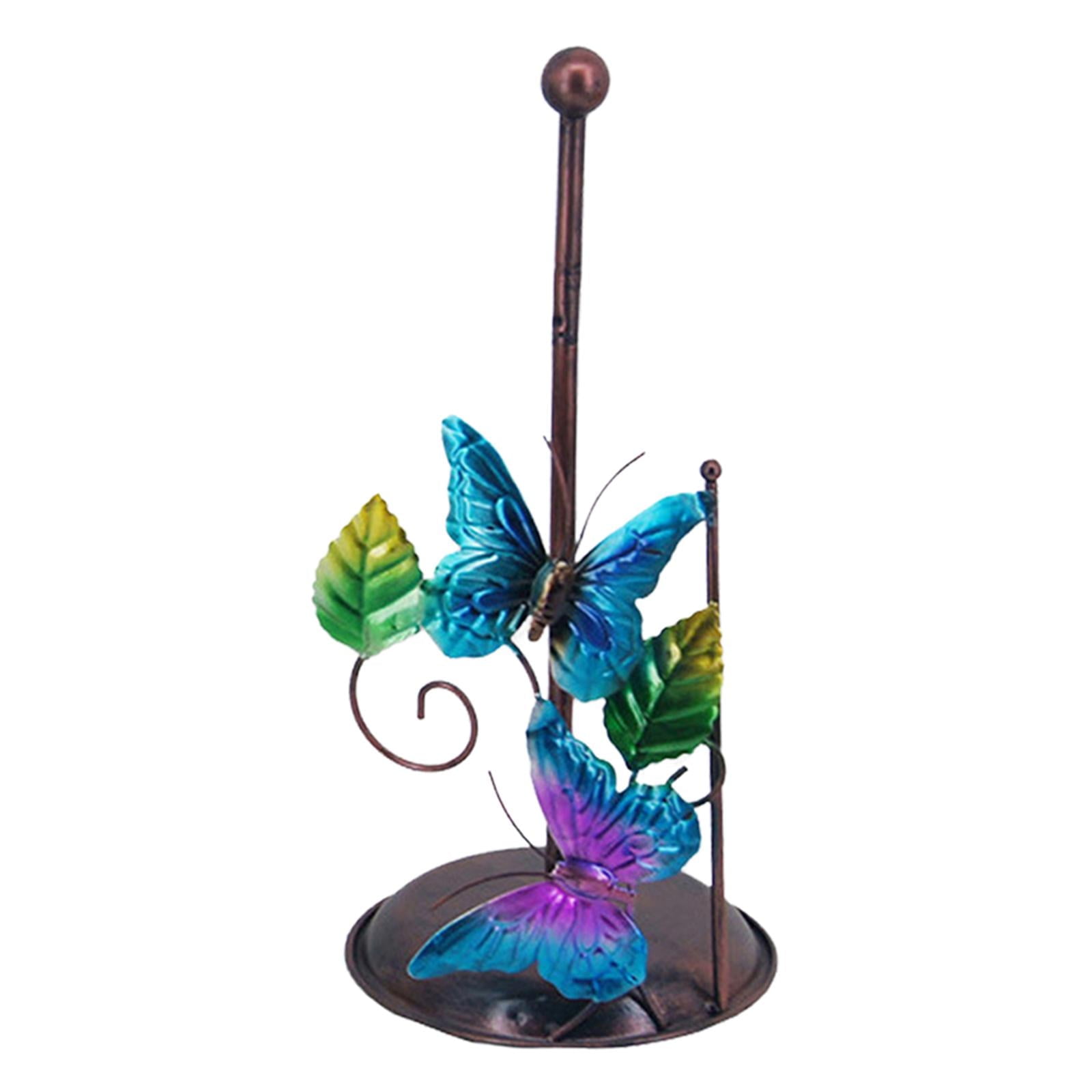 Iron Toilet Paper Holder Free Standing Home Tissue Paper Roll Holder Storage