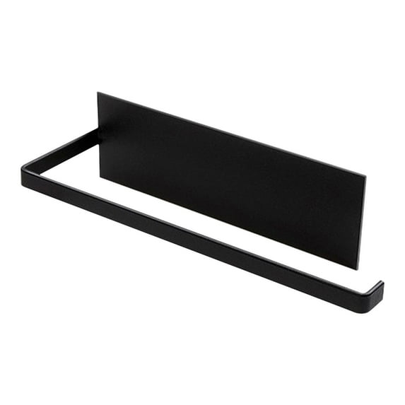 Iron Towel Rack, Adhesive Mount Kitchen and Bathroom Organizer with No-drill Installation, Rust-resistant Iron Construction for Easy Cleaning