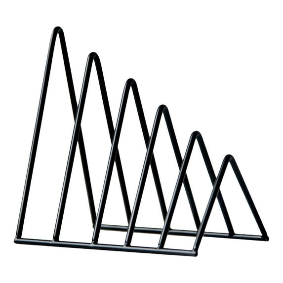 Iron Triangle Bookcase Premium Desktop Organizer Storage Rack, Desktop Bookshelf, Bookcase Magazine Holder for Office Home Decor XKHZJL