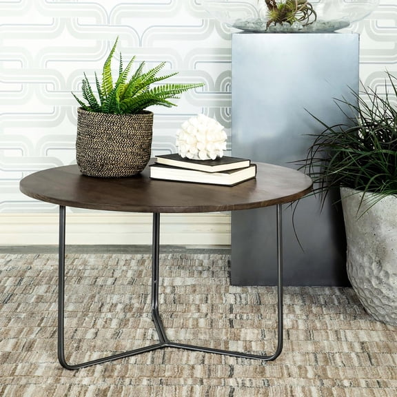 Iron Tripod Base - Provide Space for Essentials - Near Sectional Sofa - Modern Industrial Style