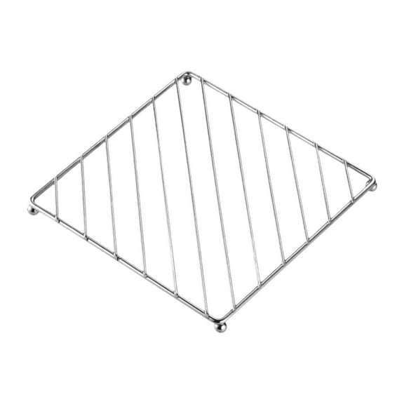 Iron Trivet Pot Holder Heat Resistant Square Metal Mat for Kitchen Pans and Pots Countertop Protection