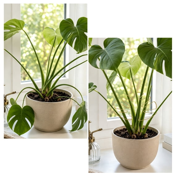 Iron Turtle Shell Plant Support Stakes 6 in, Heavy Duty Monstera Trellis Climbing Holder Supply Feature Element Item for Indoor Pothos, Philodendron, Plants.