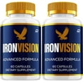 thumbnail image 1 of Iron Vision Eye Support Supplement – IronVision Capsules Eye Vitamins Healthy Vision, 2 Pack, 120 Capsules, 1 of 6