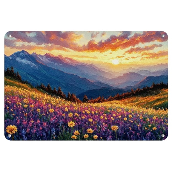 Iron Wall Art Panel, 12x8 Inch Anti-Bending Metal Tin Sign - Ideal for Home Decor, Living Room, Bathroom, Bedroom, Garden, Dining Area, Bar, Cafe, Festival & Party Decoration, Bar Tin Decor, 2D