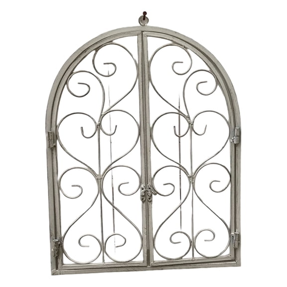 Iron Wall Art Vintage Window Frame Decors Farmhouses Metal Ornament For Indoor and Outdoor Home Garden Decors
