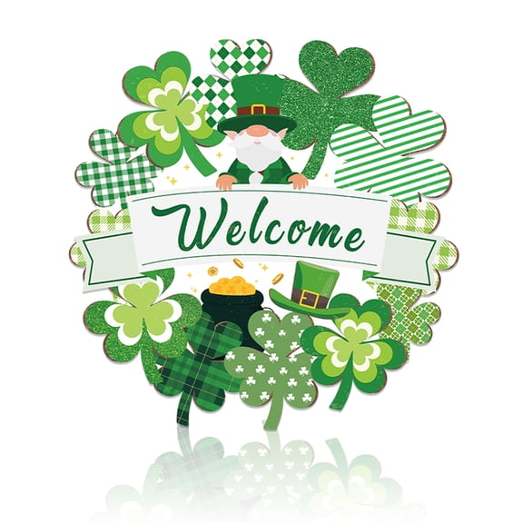 Iron Wall Hanging Decorations for Bars Restaurants Cafe Pubs Clover 270x270mm