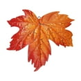 thumbnail image 1 of Iron Wall Hanging Maple Leaf Orange Metal Art Decor Simulated Crack Effect Garden Home Ornament Vintage Style Fall Decor Outdoor Indoor Decor, 1 of 7
