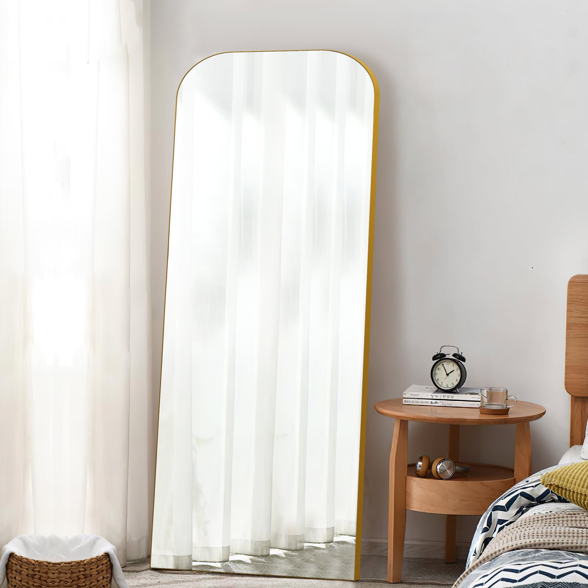 Iron Wall Mirror Full Length Mirror Wall Mirror 59"x20",Gold