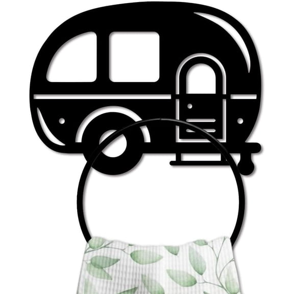 Iron Wall Mounted Hanging Ring Decorative Organizer Rack Car 200x150mm