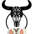thumbnail image 1 of Iron Wall Mounted Hanging Ring Decorative Organizer Rack Cattle 200x180mm., 1 of 9