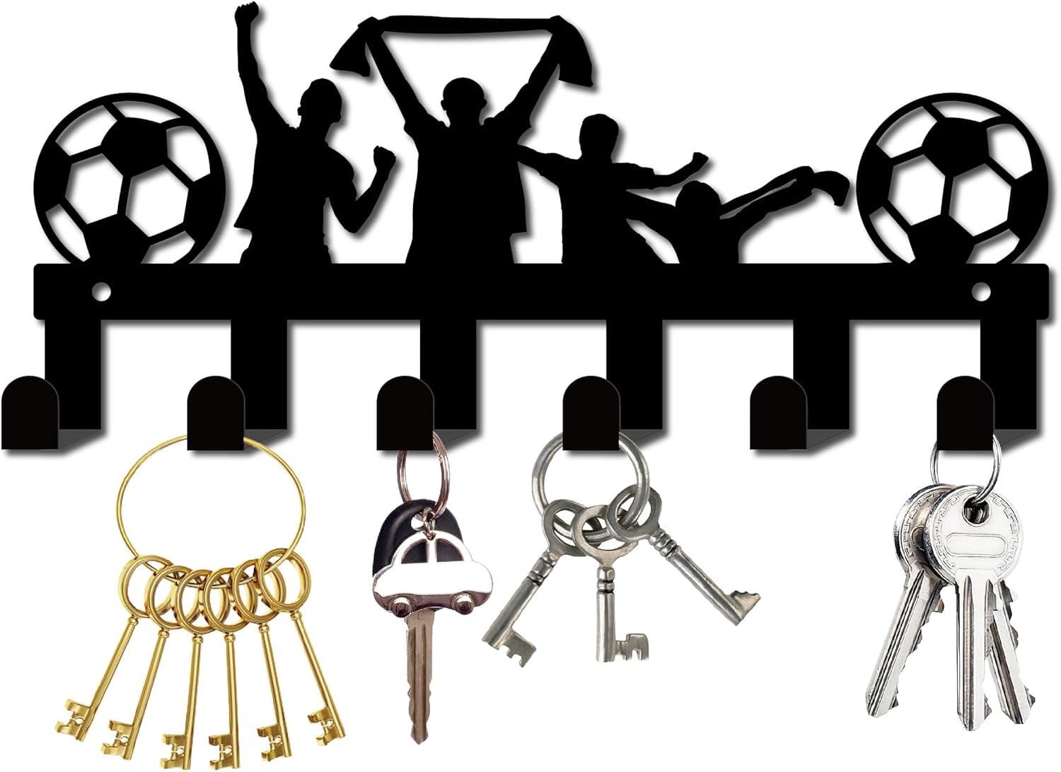 Gaa Key Racks Football Key Holder Key Hanger Racks Wall Mounted Metal Welcome Home ...