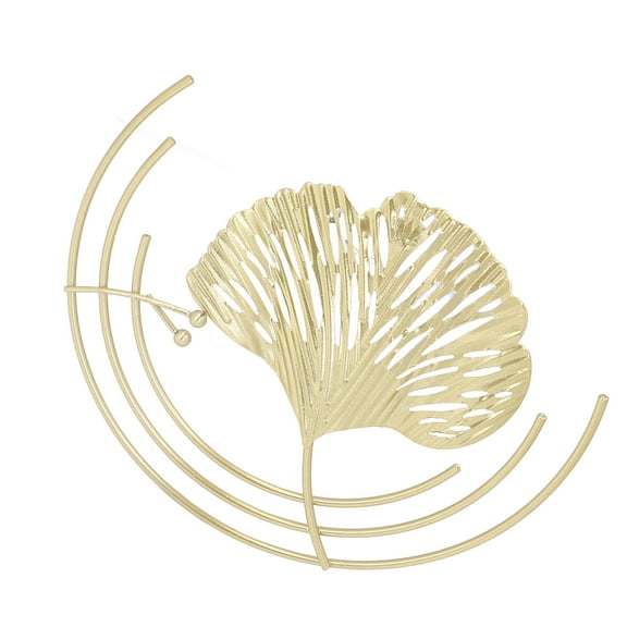Iron Wall Sculptures Gold Metal Leaf Wall Decor for Living Room Bedroom Office Home