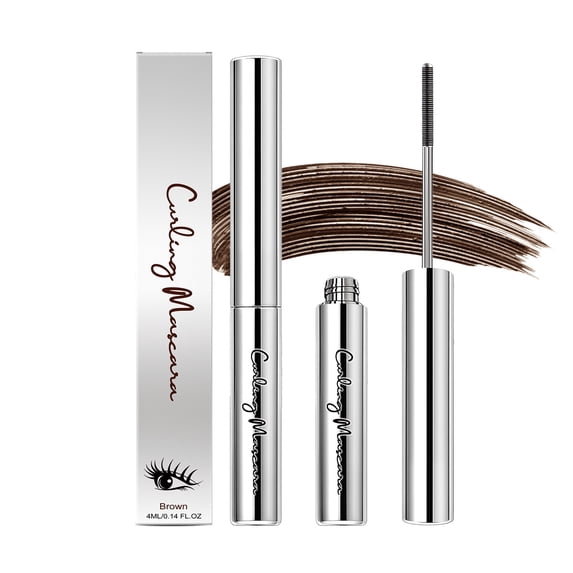 Iron Wand Curling Mascara,Length Slim Volume Buildable Formula,Long Lasting Smudge-Proof Metal Wand Mascara For Women