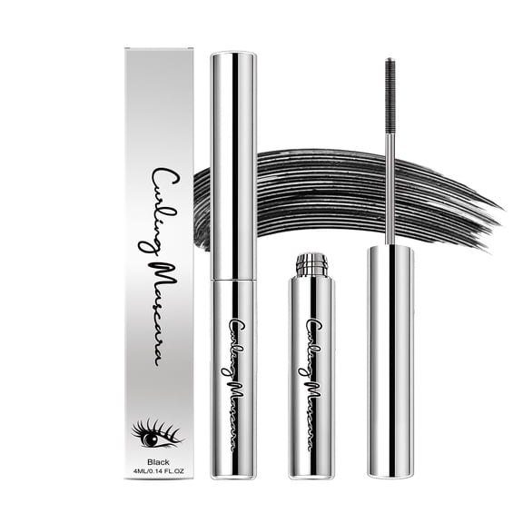 Iron Wand Curling Mascara,Length Slim Volume Buildable Formula,Long Lasting Smudge-Proof Metal Wand Mascara For Women