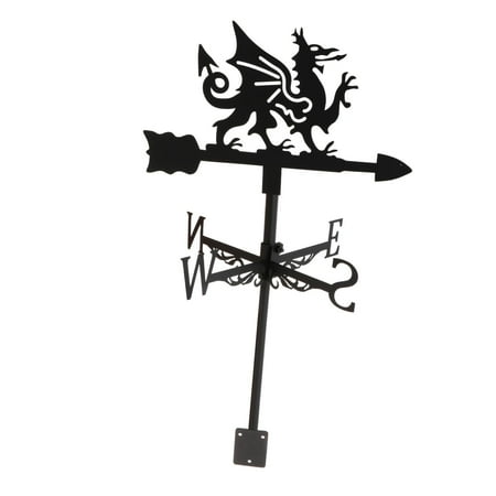 Iron Weathervane, Wind Direction Indicator Roof Mount for Party Farmhouse Ornament , Dragon