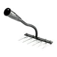 thumbnail image 1 of Iron Weeding Rake, Iron Rake for Gardening and Weedings, Heavy Duty Gardening Hand Weed Puller Tools, 6 Teeth Carbon Steel Garden Weedings Rakes for Lawn Care, 1 of 4