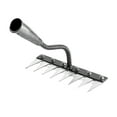 thumbnail image 1 of Iron Weeding Rake, Iron Rake for Gardening and Weedings, Heavy Duty Gardening Hand Weed Puller Tools, 8 Teeth Carbon Steel Garden Weedings Rakes for Lawn Care, 1 of 4