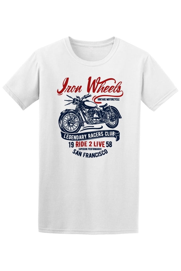 Iron Wheels Legendary Racers T-Shirt Men -Image by Shutterstock, Male x-Large
