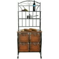 thumbnail image 1 of Iron/Wicker Bakers Rack, 1 of 5
