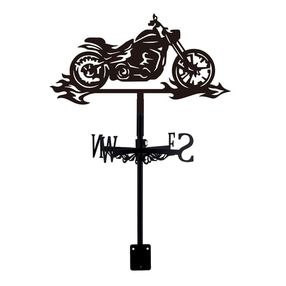 Iron Wind Direction Indicator Weathervane for Outdoor Garden Wind Measuring Tool Motorbike 257x358mm DIY