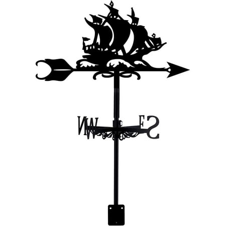 Iron Wind Direction Indicator Weathervane for Outdoor Garden Wind Measuring Tool Ship 260~265x358mm