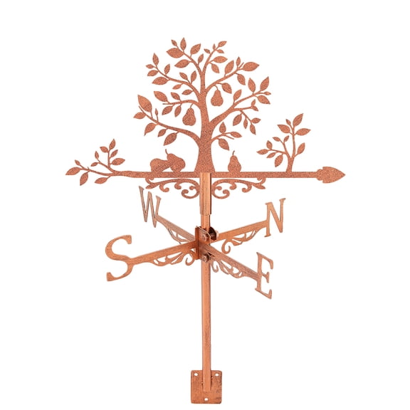 Iron Wind Direction Indicator Weathervane for Outdoor Garden Wind Measuring Tool Tree 265x330mm