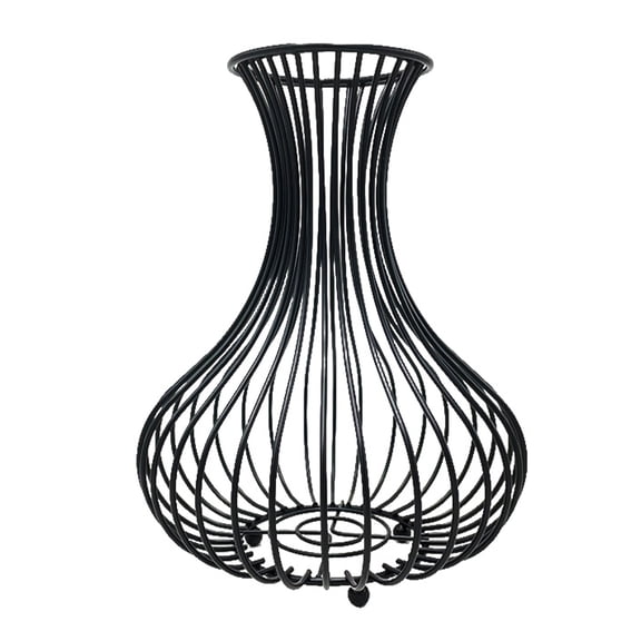 Iron Wine Bottle Storage Basket Vase Decorative Metal Cork Holder Display Stand for Kitchen Bar Home Decoration