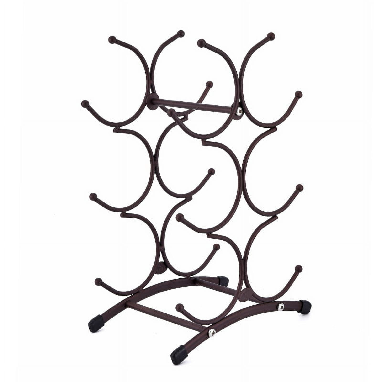 Iron Wine Holder 6-slot Wine Bottle Rack Wine Display Rack for Home ...