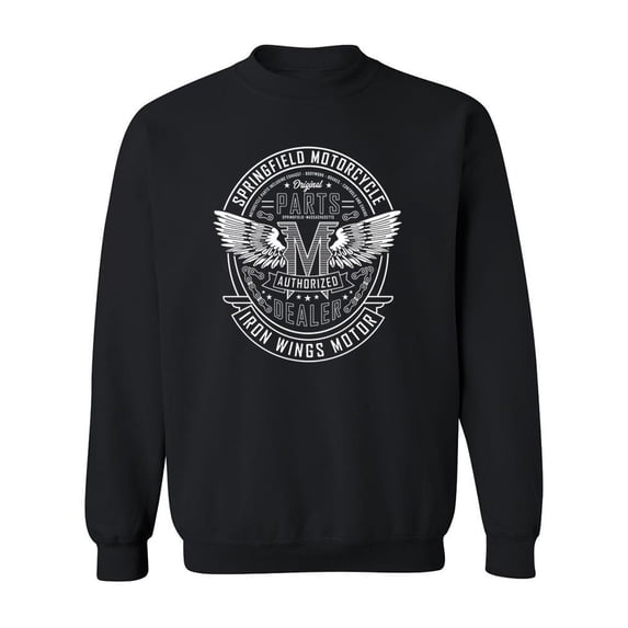 Iron Wings Motor. Sweatshirt Men -Image by Shutterstock, Male XX-Large