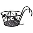 Iron Wire Hanging Flower Pot Holder Brackets Balcony Display Shelf