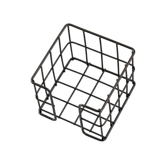 Iron Wire Note Block Holder Desk Notepads Holder Storage Box Memo Pad Holder Metal Mesh Note Box For Office 27x95x80mm
