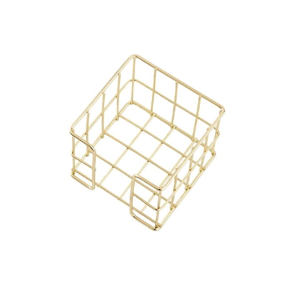 Iron Wire Note Block Holder Desk Notepads Holder Storage Box Memo Pad Holder Metal Note Box For Office 27x95x80mm