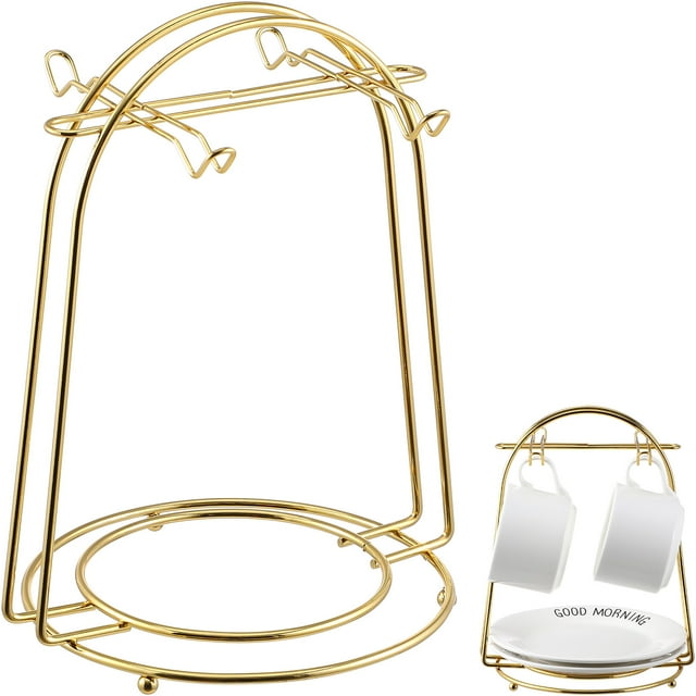 Iron Wire Rack Drying Rack Service Storage Display Stand for Tea Cups