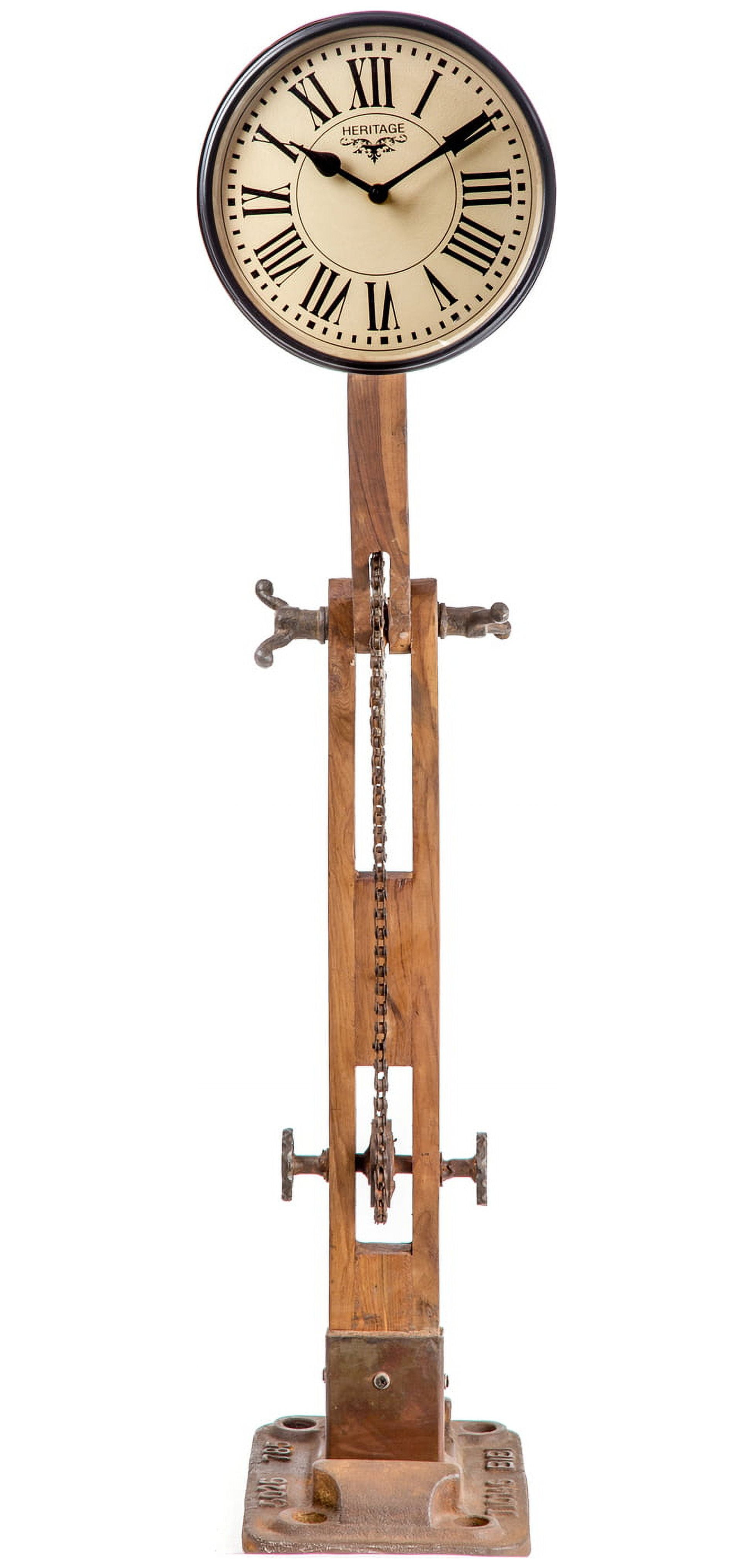 Floor lamp with clock discount
