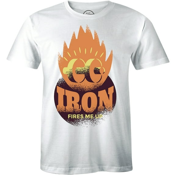 Iron fires me up - Workout Bodybuilding Graphic Men's T-Shirt