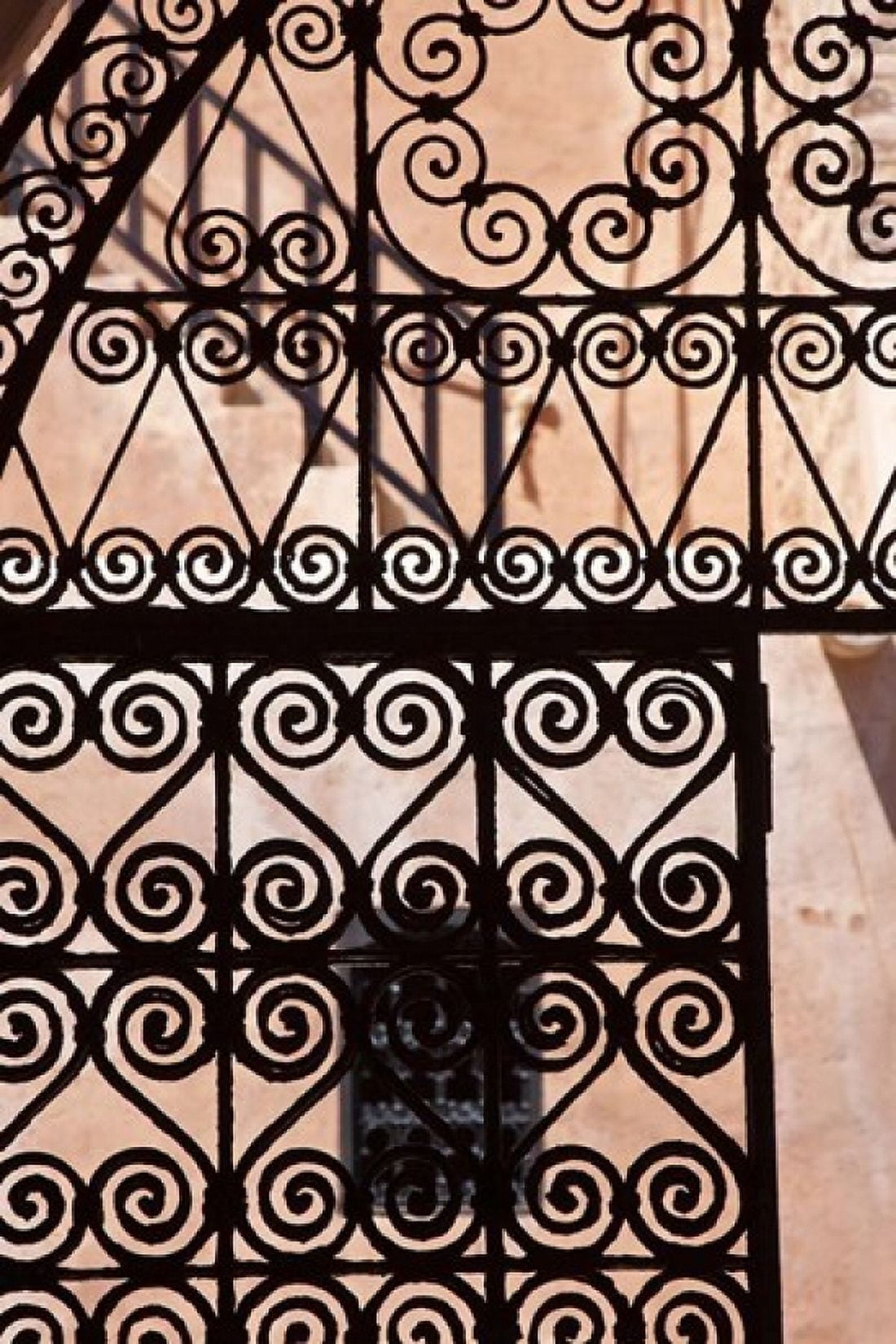 Iron gate Moorish architecture Rabat Morocco Canvas Art - William Sutton DanitaDelimont (23 x 34)