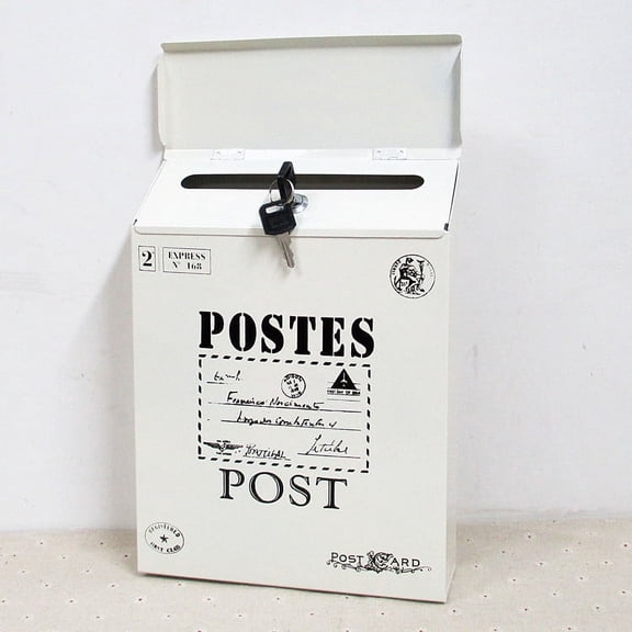 Iron mailbox creative iron mailbox pastoral style hanging iron mailbox with lock