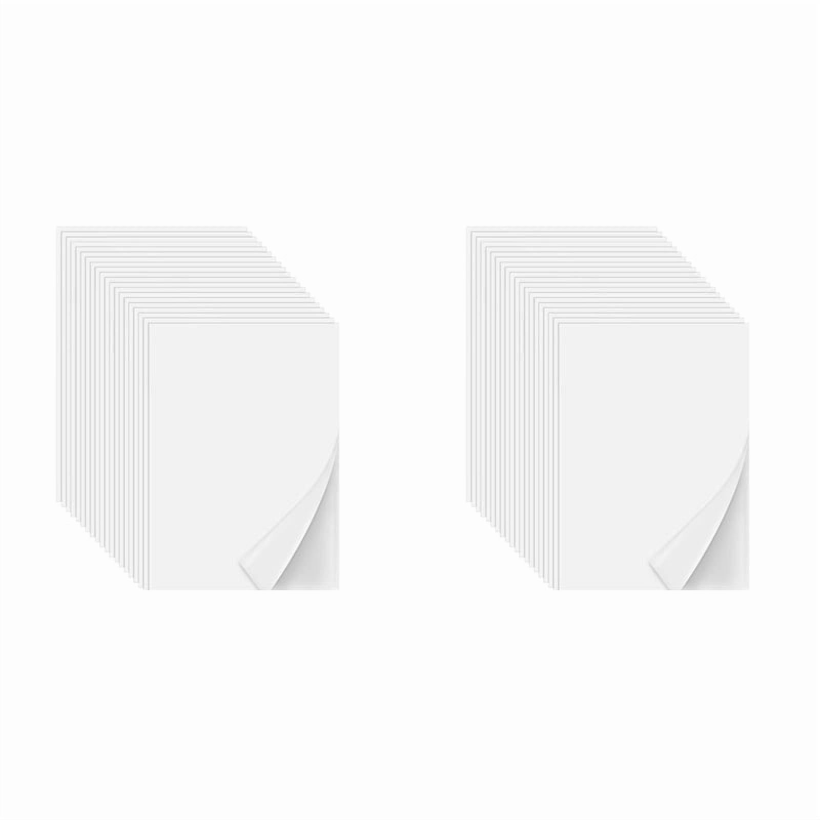 Iron on Adhesive Sheets 40PCS,Double-Sided Heat Melt Fabric Sheet, A4 Size Fusible Adhesive Sheets, Fusible Interfacing