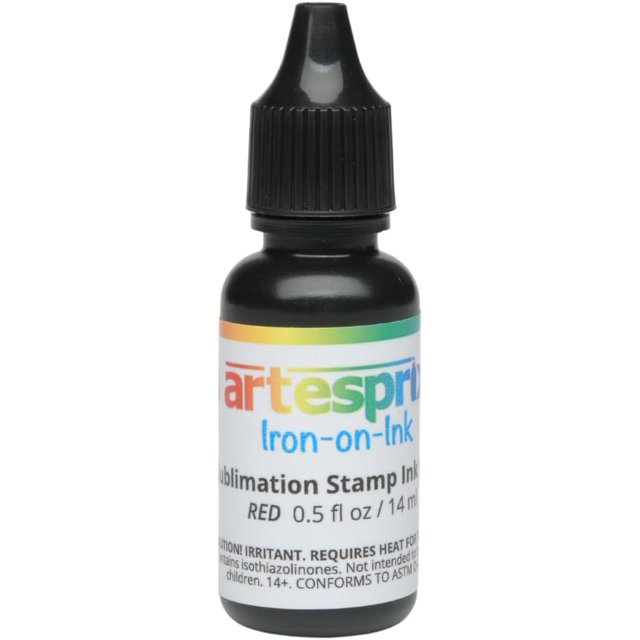 IrononInk Stamp Pad Refill for Sublimation Painting & Drawing, Red, 0